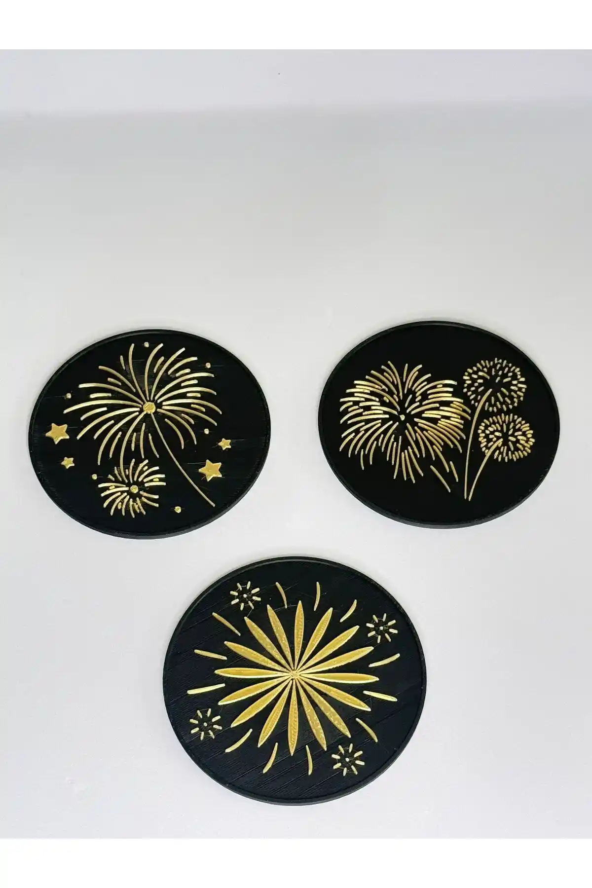 Yılbaşı Temalı Bardak Altlığı Seti Şık ve Dayanıklı Tasarım ile Özel Günler İçin