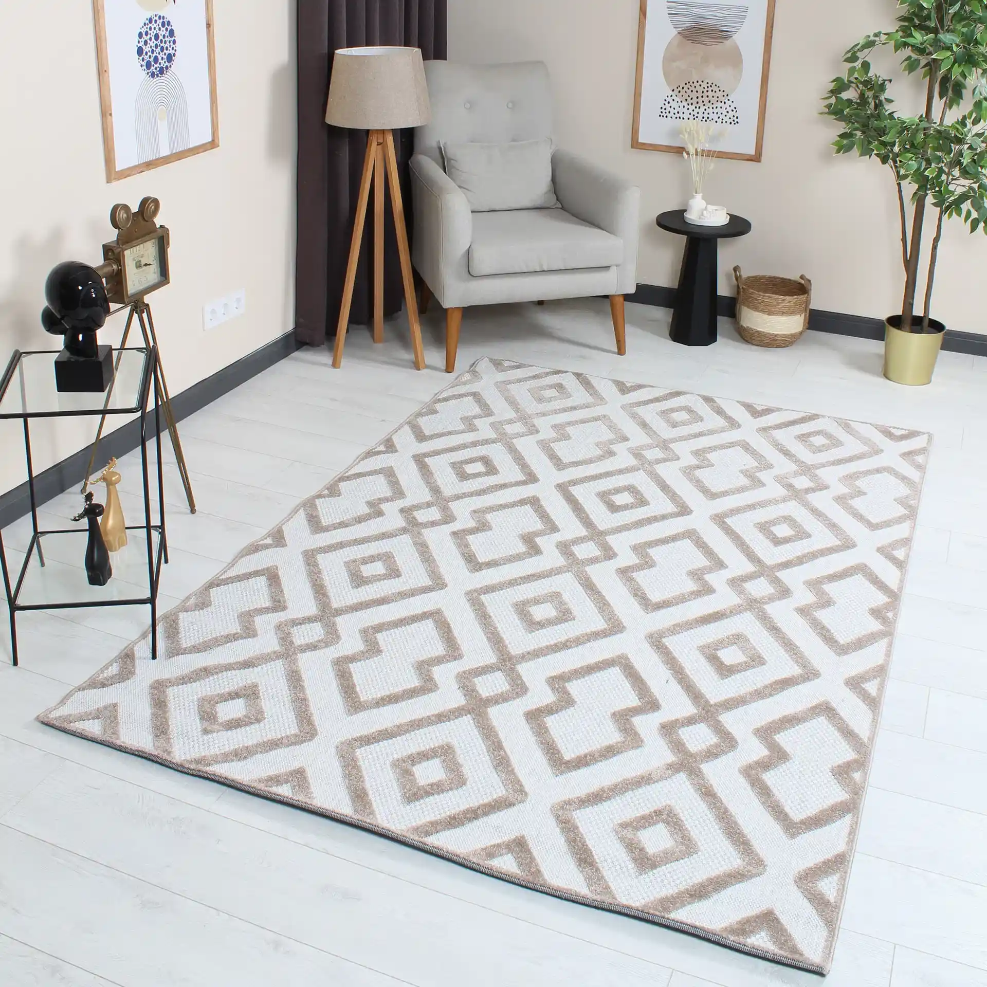 Kahve Krem Halılar: Ev Dekorasyonunda Sıcak ve Nötr Bir Dokunuşun Avantajları