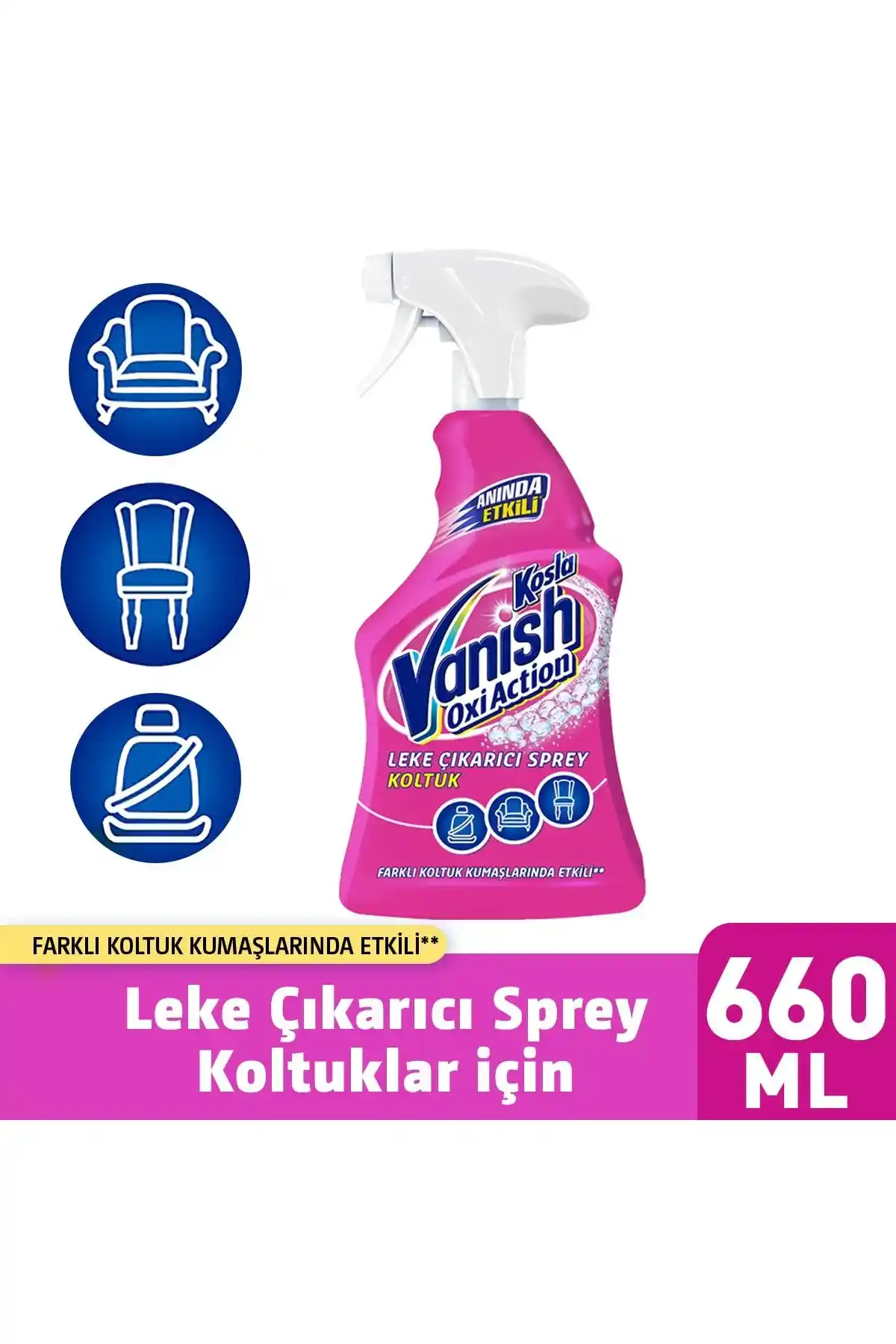 Kosla Vanish Leke Çıkarıcı Sprey ile Temizlikte Etkili ve Pratik Çözüm