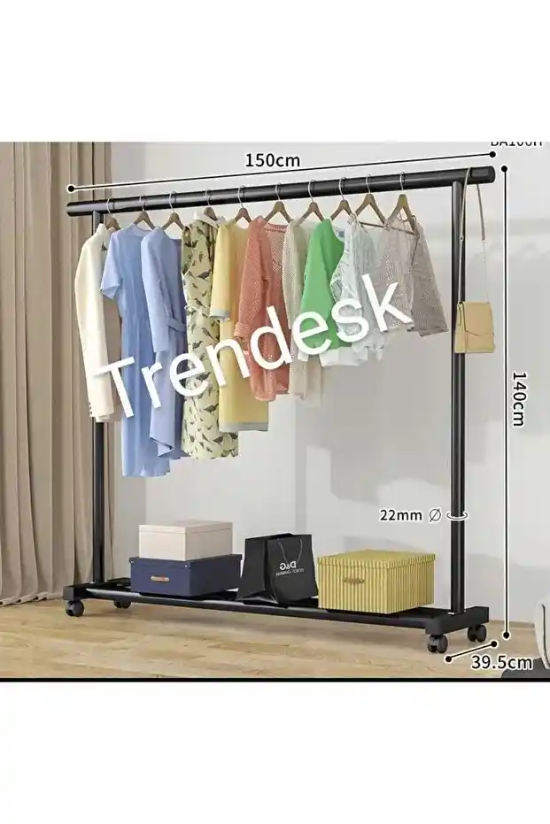 Metal Elbise Askısı Ayaklı Tasarımıyla Dayanıklılık ve Estetiğin Buluşması