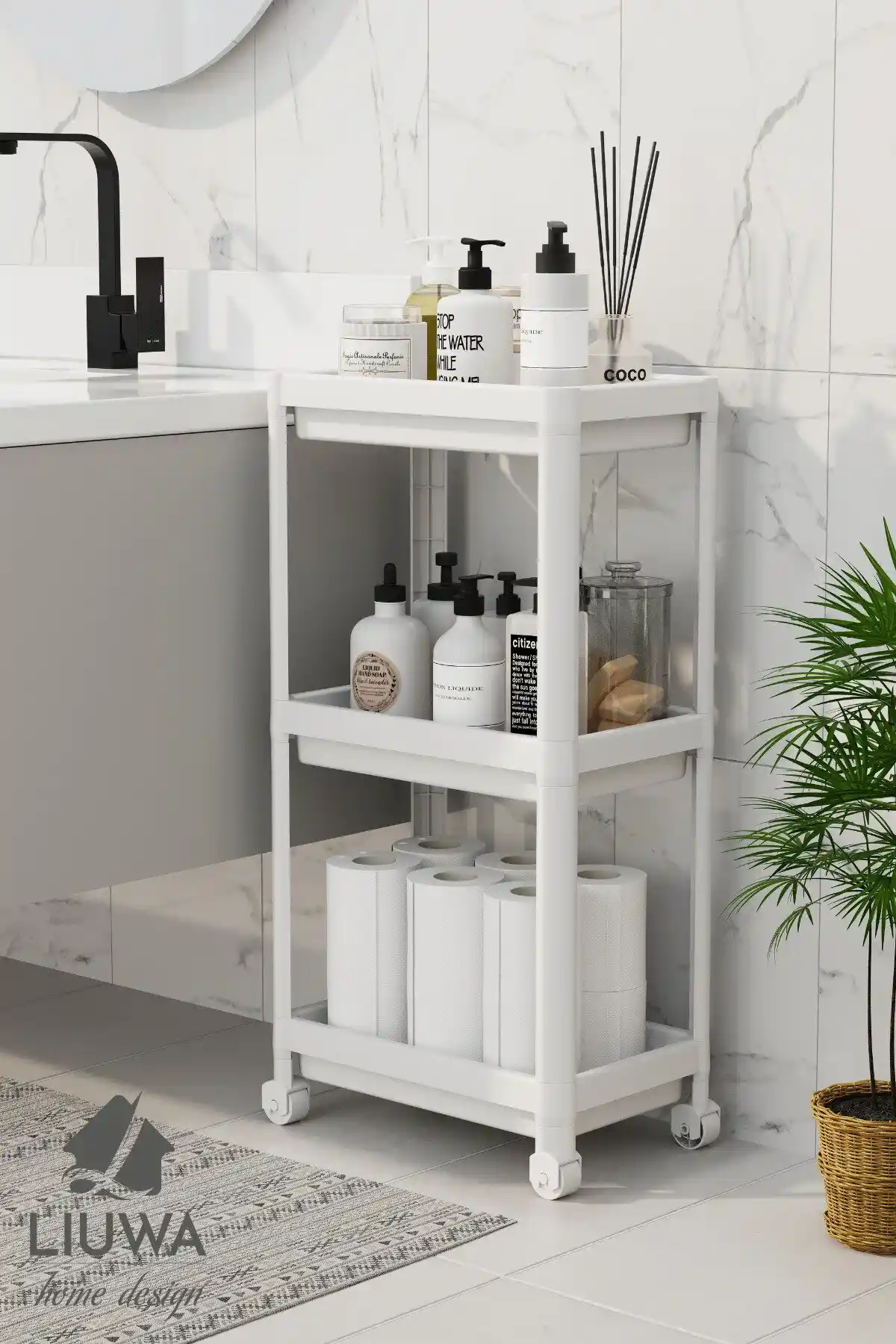 Tekerlekli Banyo Rafları ile Modern ve Fonksiyonel Banyolar Yaratın