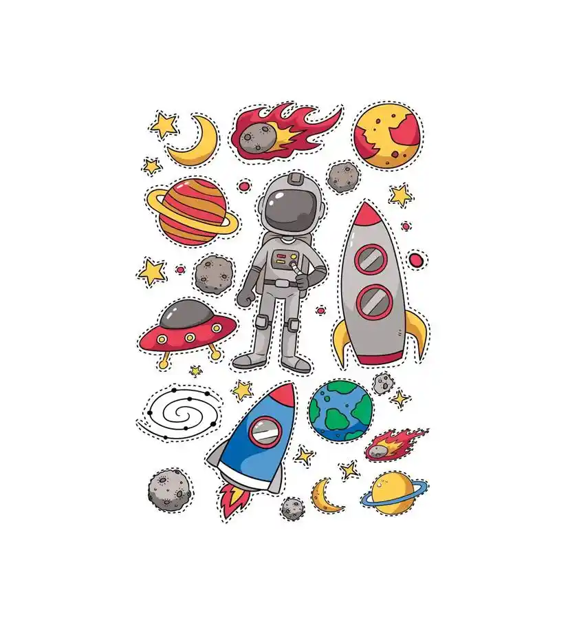 Uzay Temalı Stickerlar ile Ev ve Ofis Dekorasyonunda Yenilikçi Çözümler
