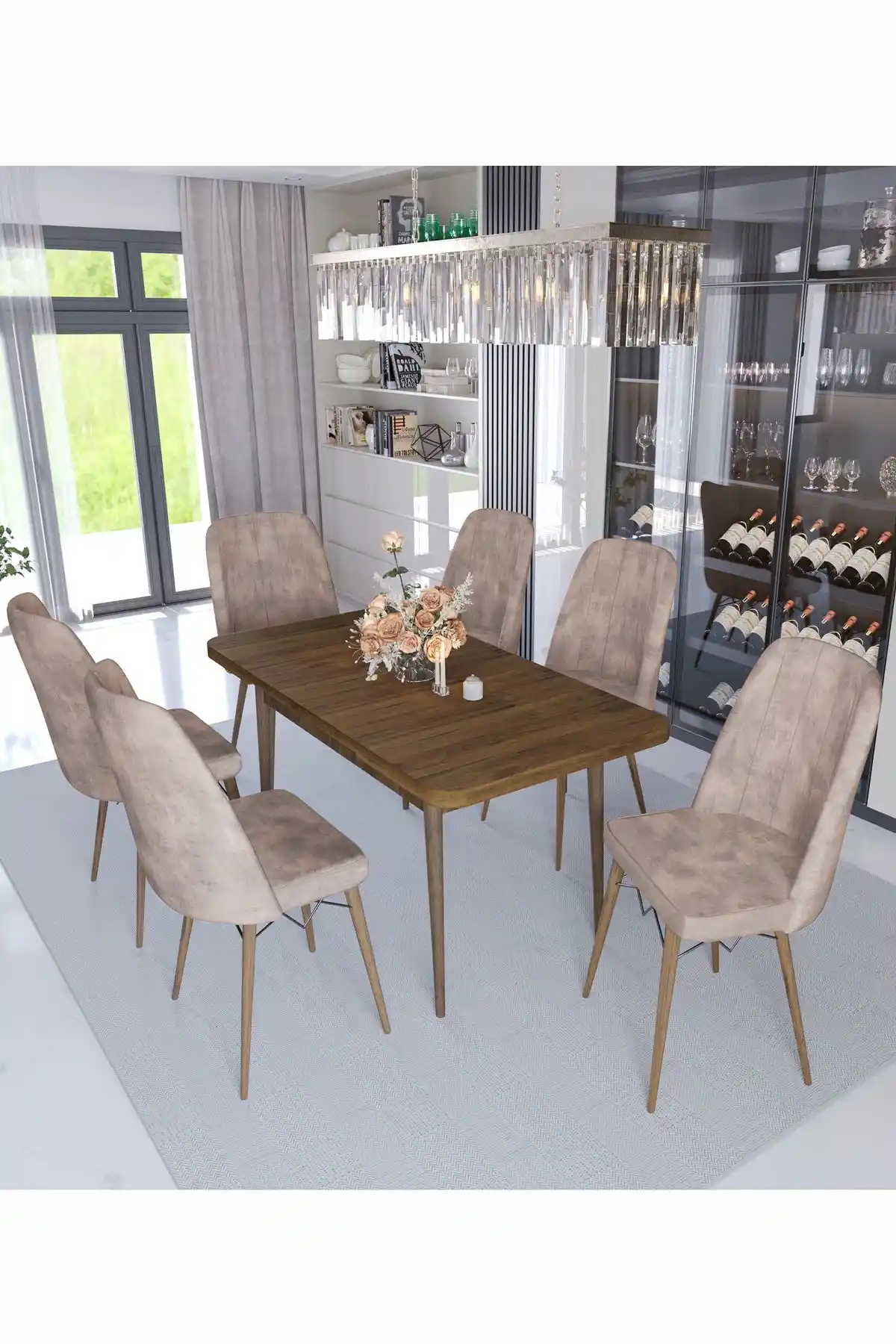 Avvio Sümela ve Kaktüs AVM 6 Kişilik Yemek Masası Takımı Karşılaştırması