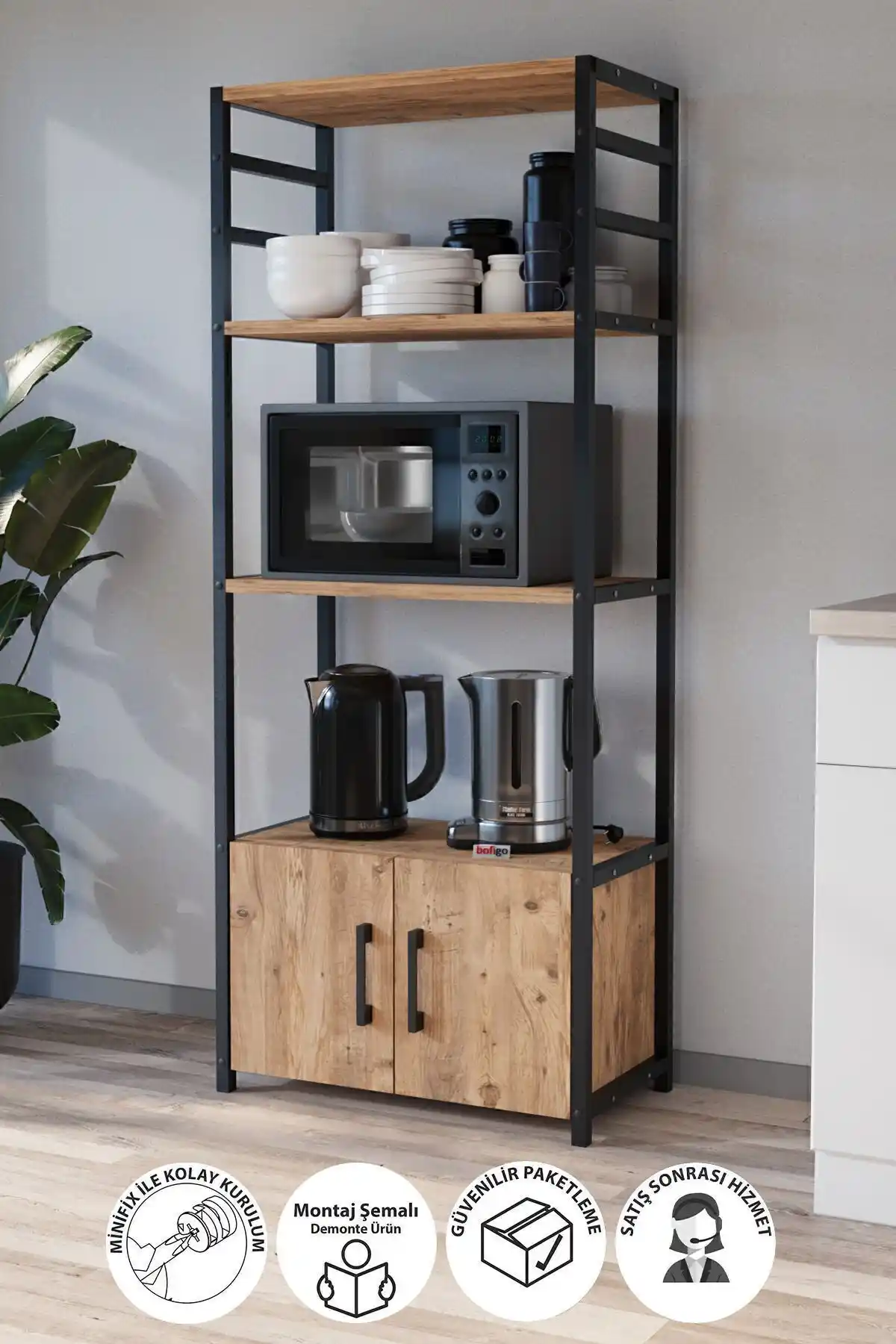 Bofigo Mutfak Standı Modelleri Karşılaştırması 4 ve 8 Raflı Seçenekler