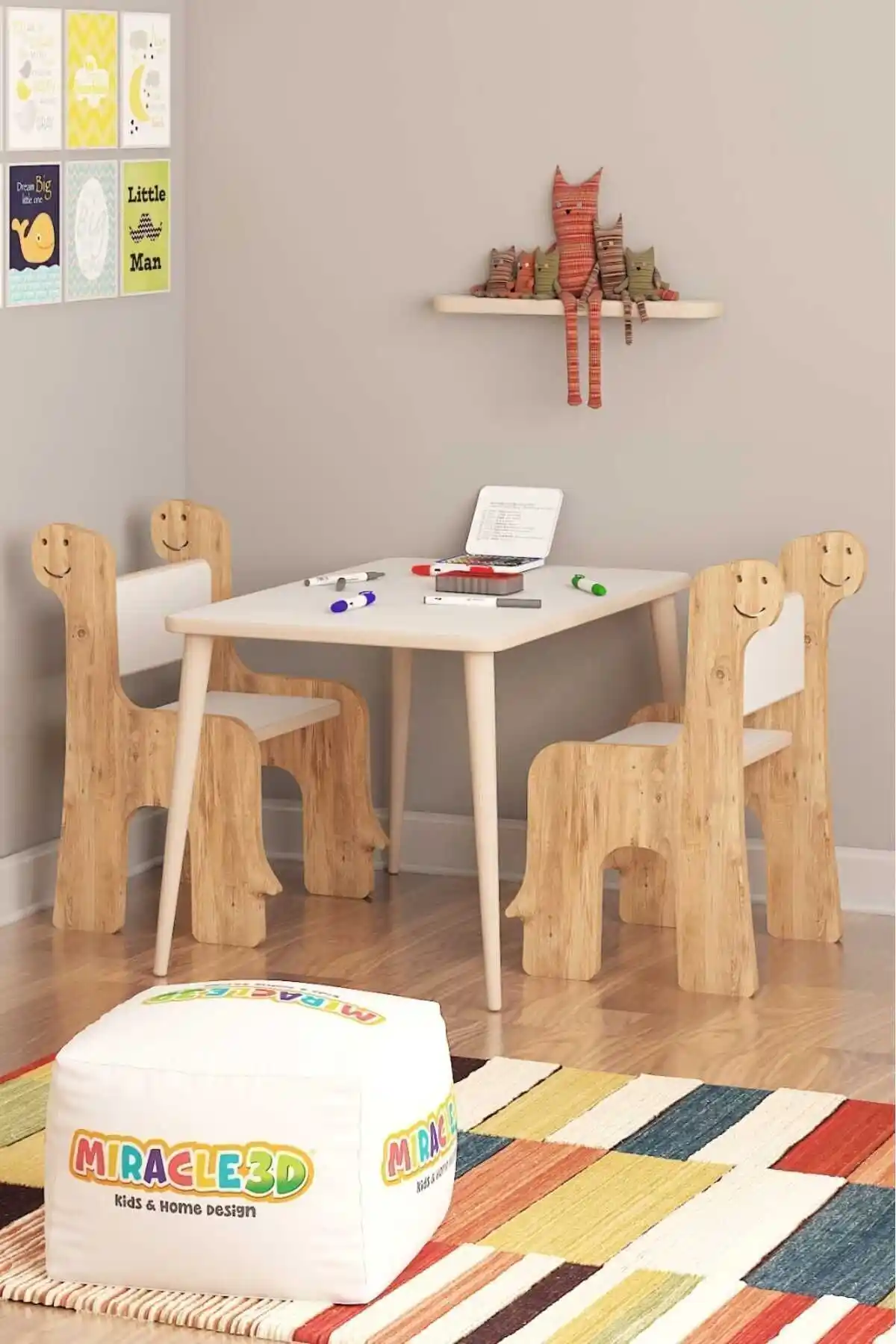 Çocuklar için MİRACLE 3D ve OBİ Atölye Aktivite Masası Karşılaştırması