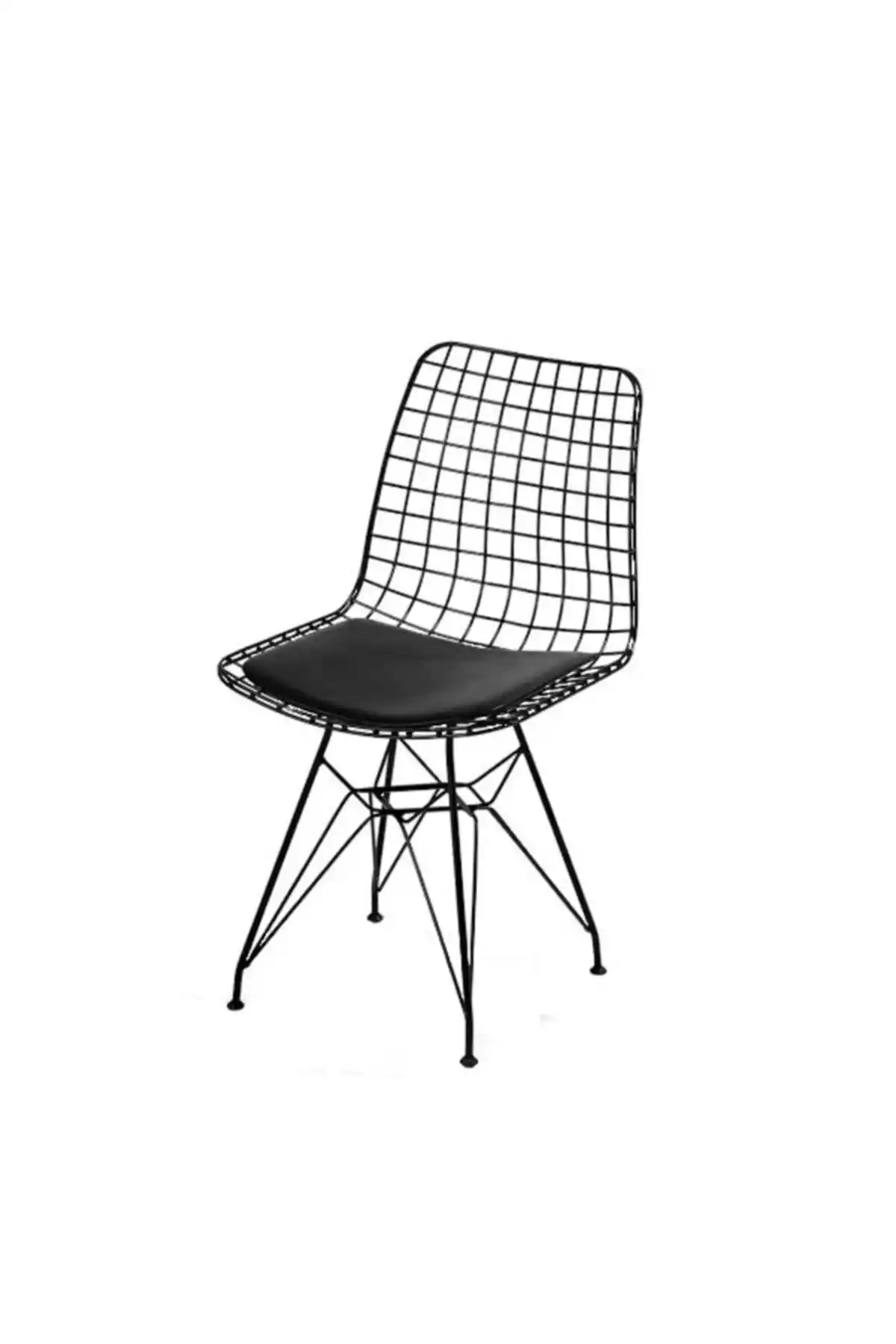 Derin Dizayn Siyah Kafes Tel Sandalye ve Ressa Home Koket Siyah Tel Sandalye Karşılaştırması
