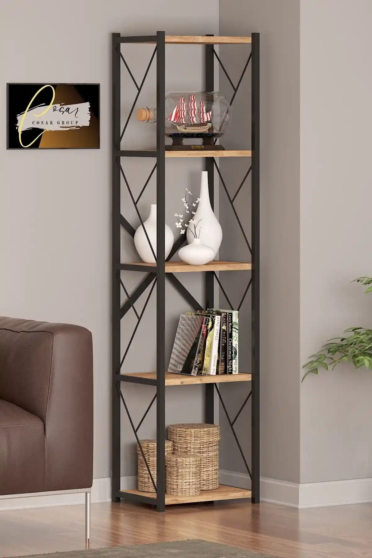 İki Farklı Kitaplık Modeli Karşılaştırması: Cosargroup Metal Concept ve Weblonya Çok Amaçlı Dolap