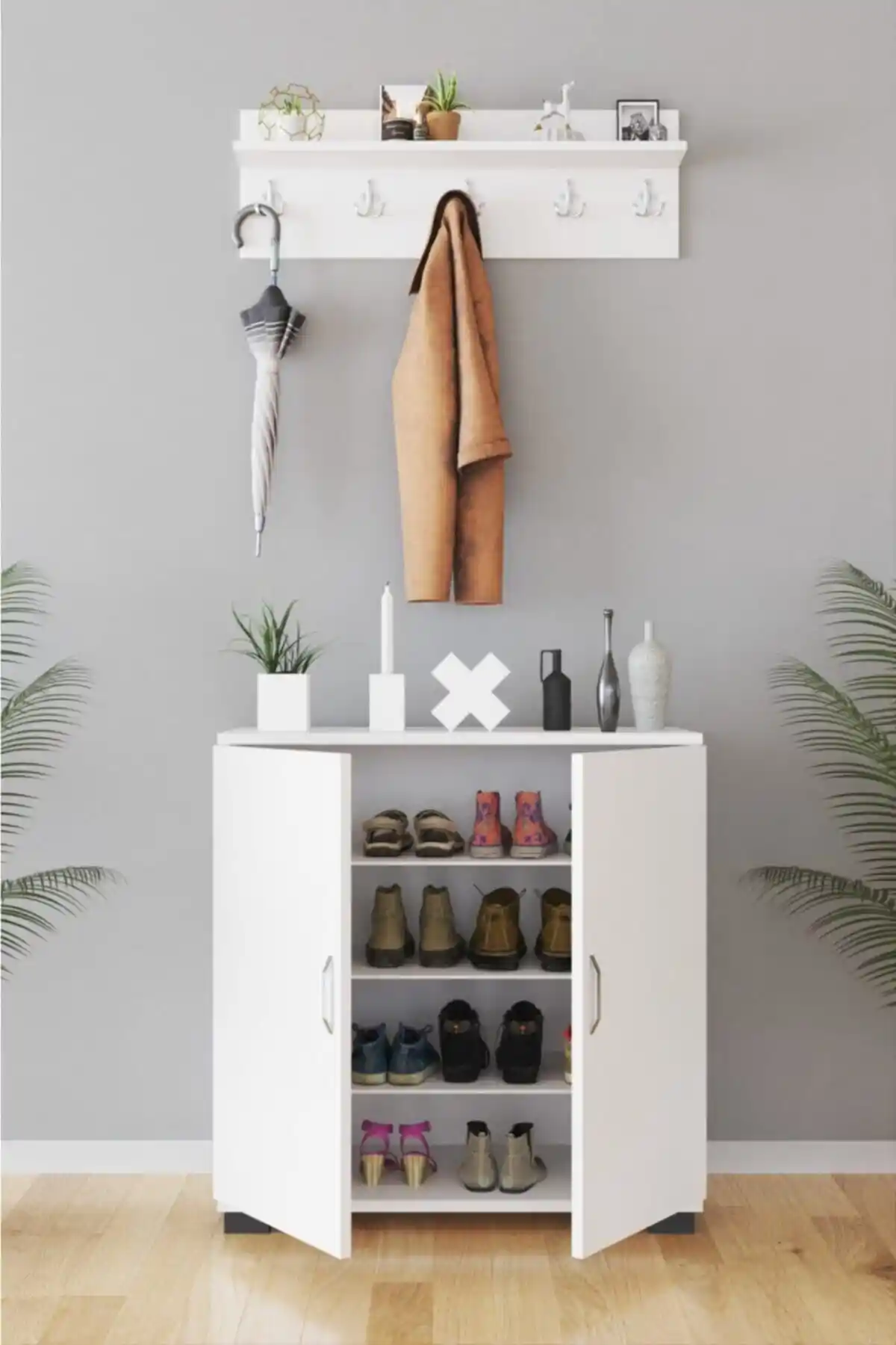 Kzy Mobilya ve Remaks Royal Dar Alanlar İçin Ayakkabılık ve Portmanto Karşılaştırması