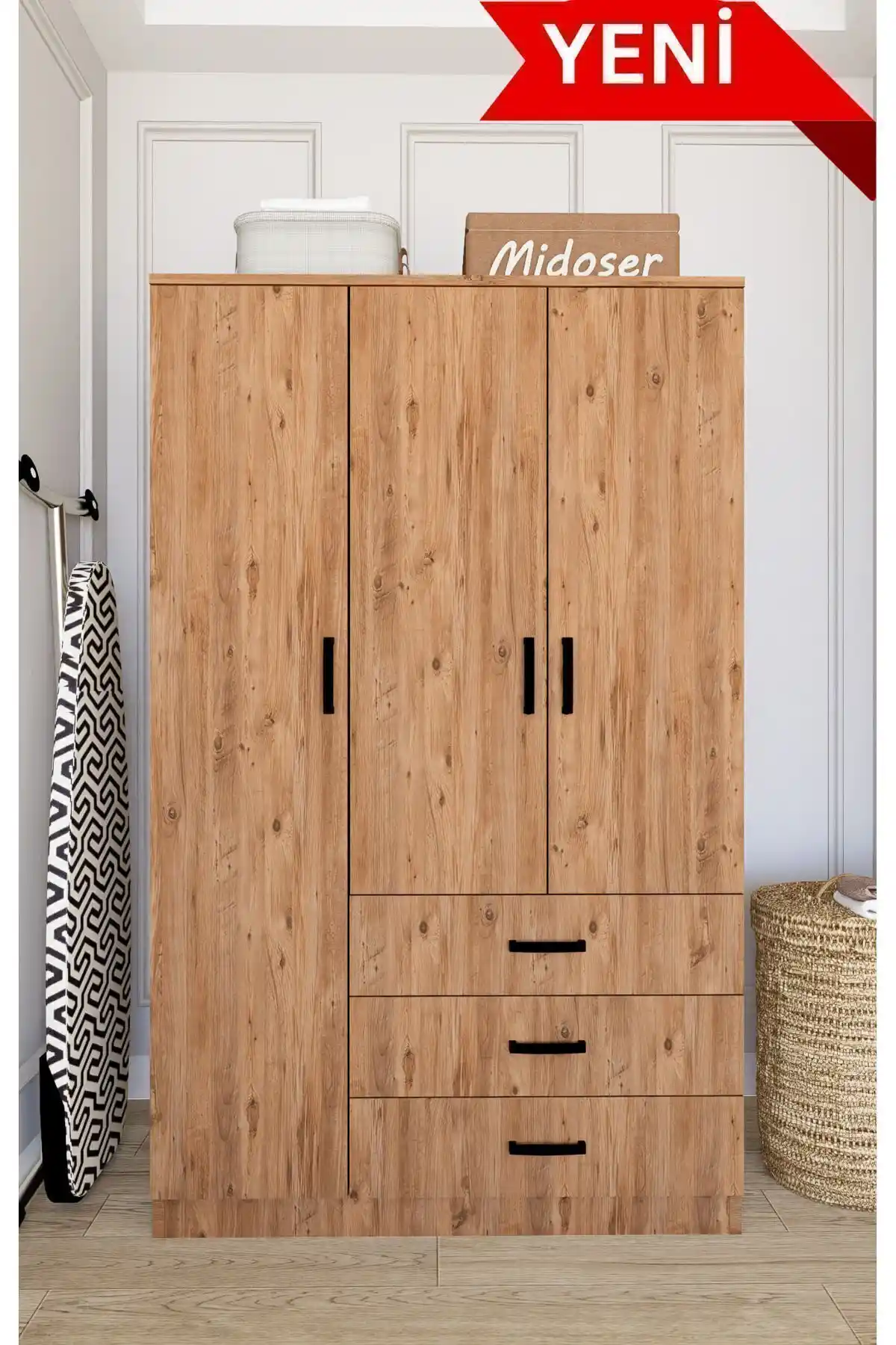 Midoser Easy Atlantik ve Yaman Çam Elbise Dolapları Karşılaştırması