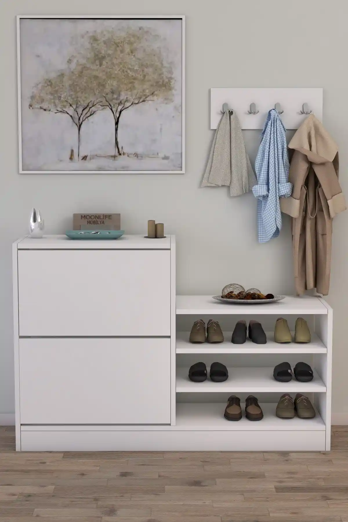 Moonlife Anatolia ve Myniture Home & Living Portmanto Karşılaştırması