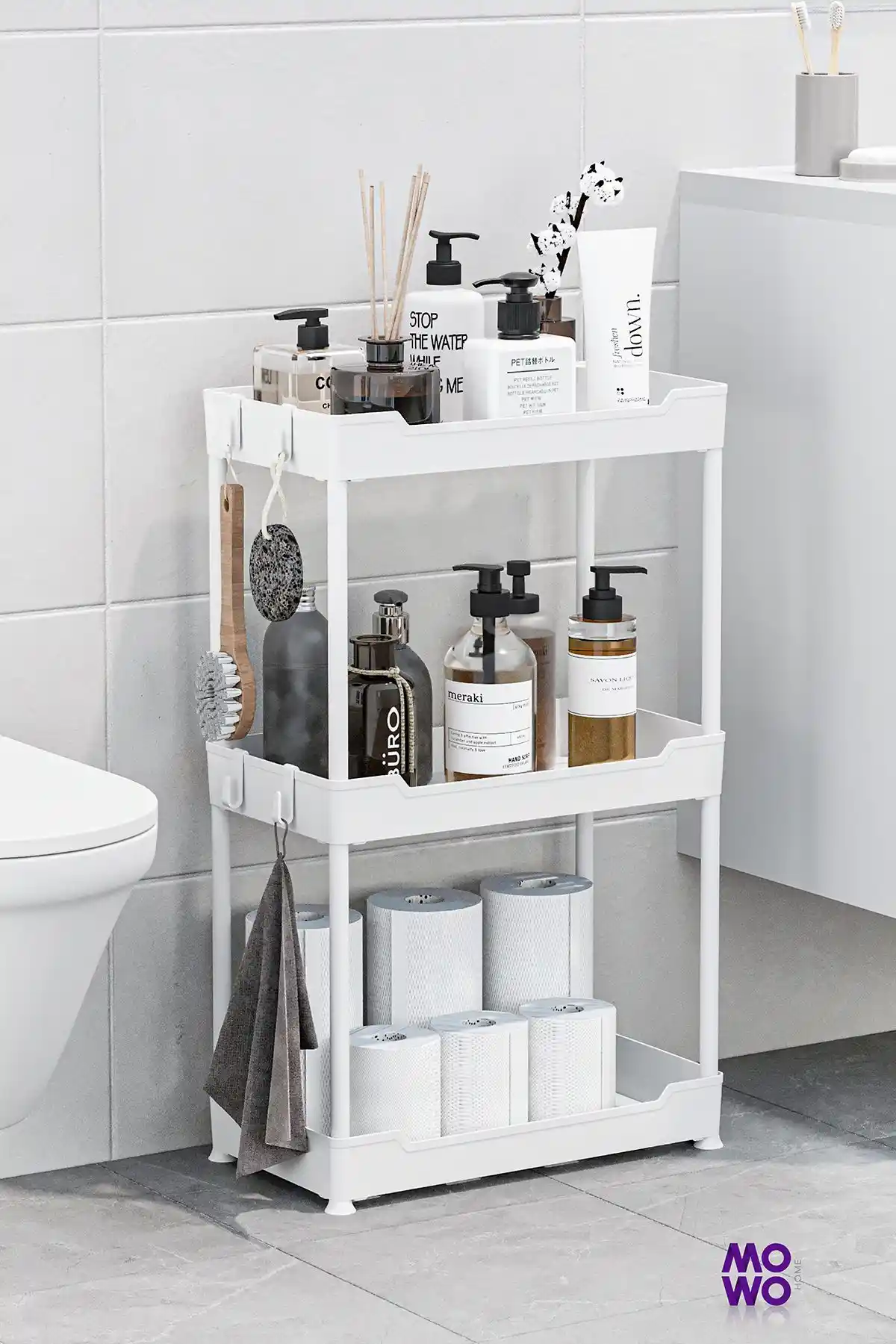 Mowo 3 Katlı Banyo Rafları Karşılaştırması: Siyah ve Beyaz Modellerin Özellikleri
