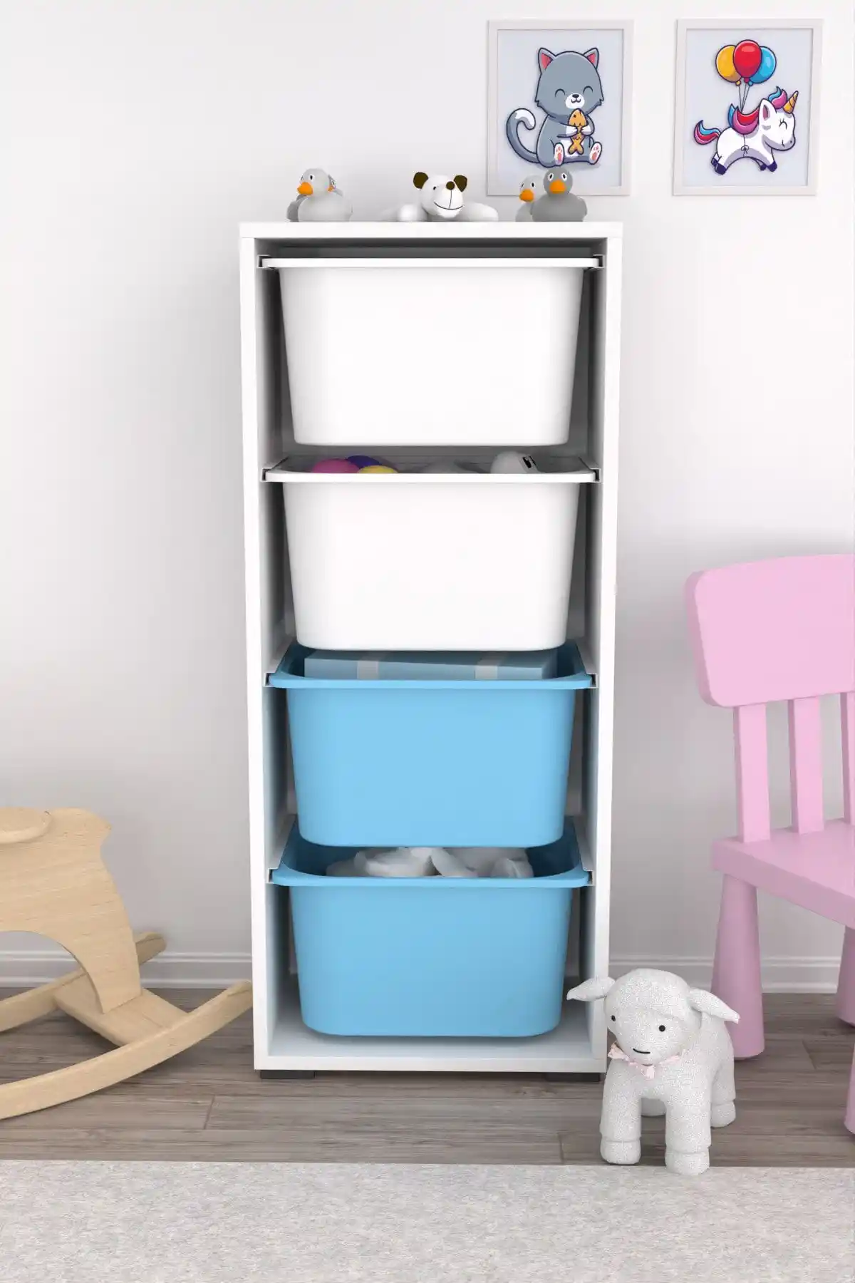 Pratico Çocuk Odası Depolama Çözümleri: 4 Derin Sepetli ve 7 Sepetli Dolap Karşılaştırması