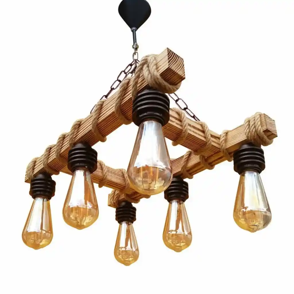 Ahşap Avize ile Dekorasyonunuza Doğal ve Sıcak Bir Dokunuş Katın