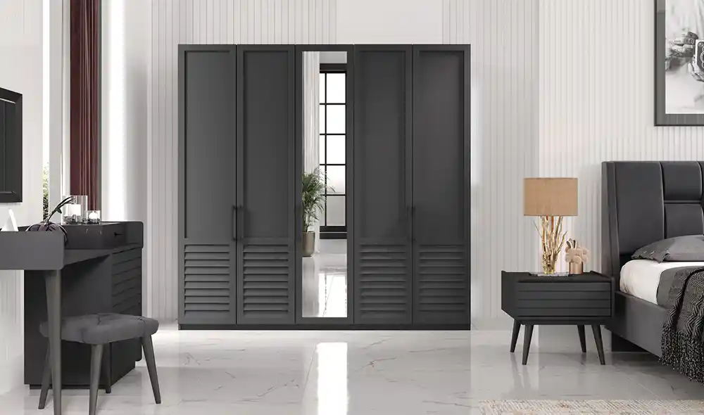 Antrasit Gardıroplar ile Modern ve Şık Ev Dekorasyonu Çözümleri