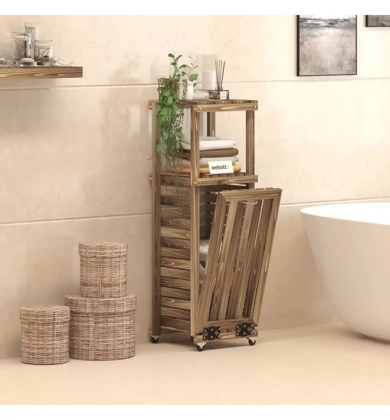 Banyo Dekorasyonunda Kirli Sepetleri Kullanımı ve Farklı Tasarım Yaklaşımları