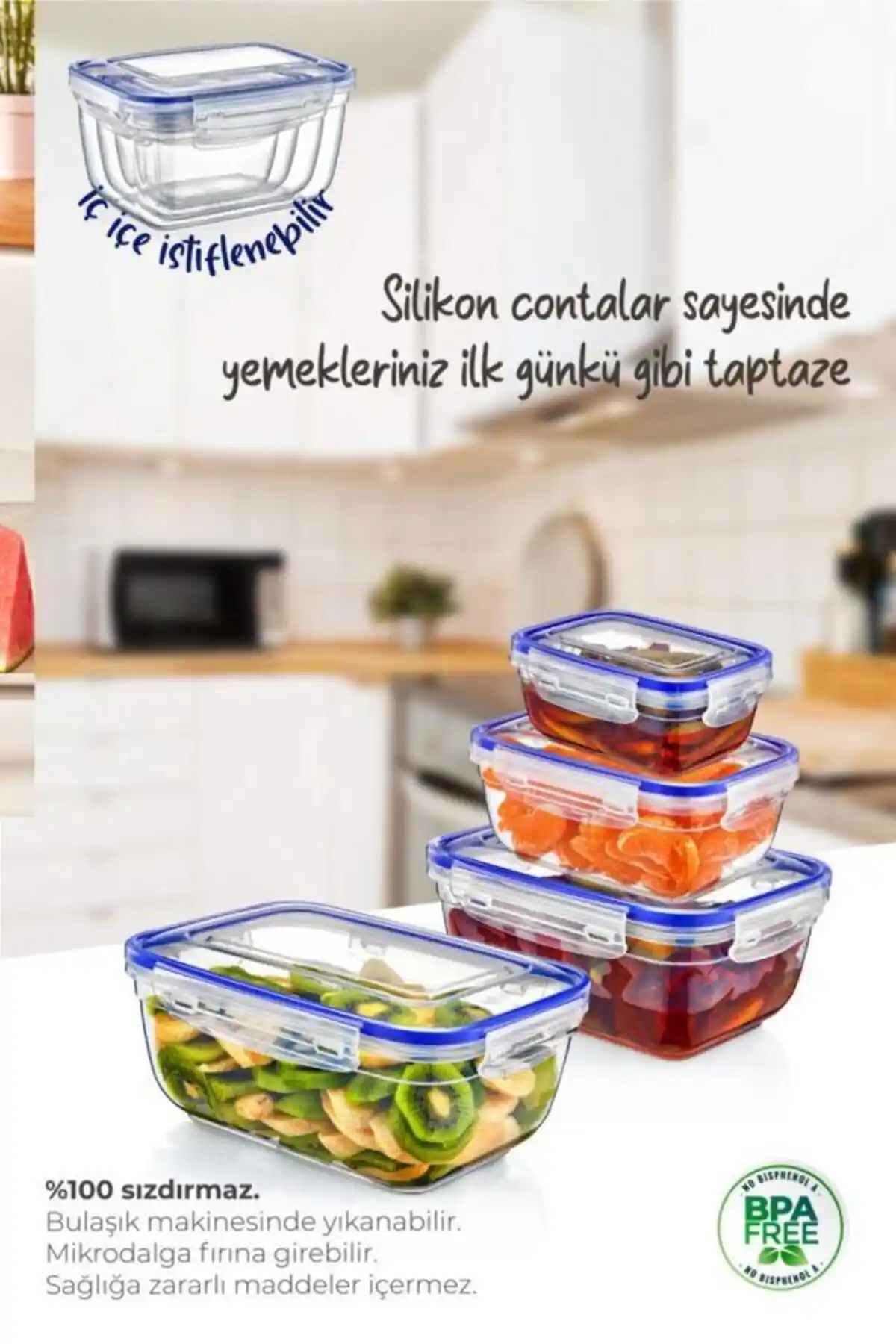 Güvenli ve Estetik Lock Fresh Saklama Kabı ile Mutfak Dekorasyonunuzu Zenginleştirin