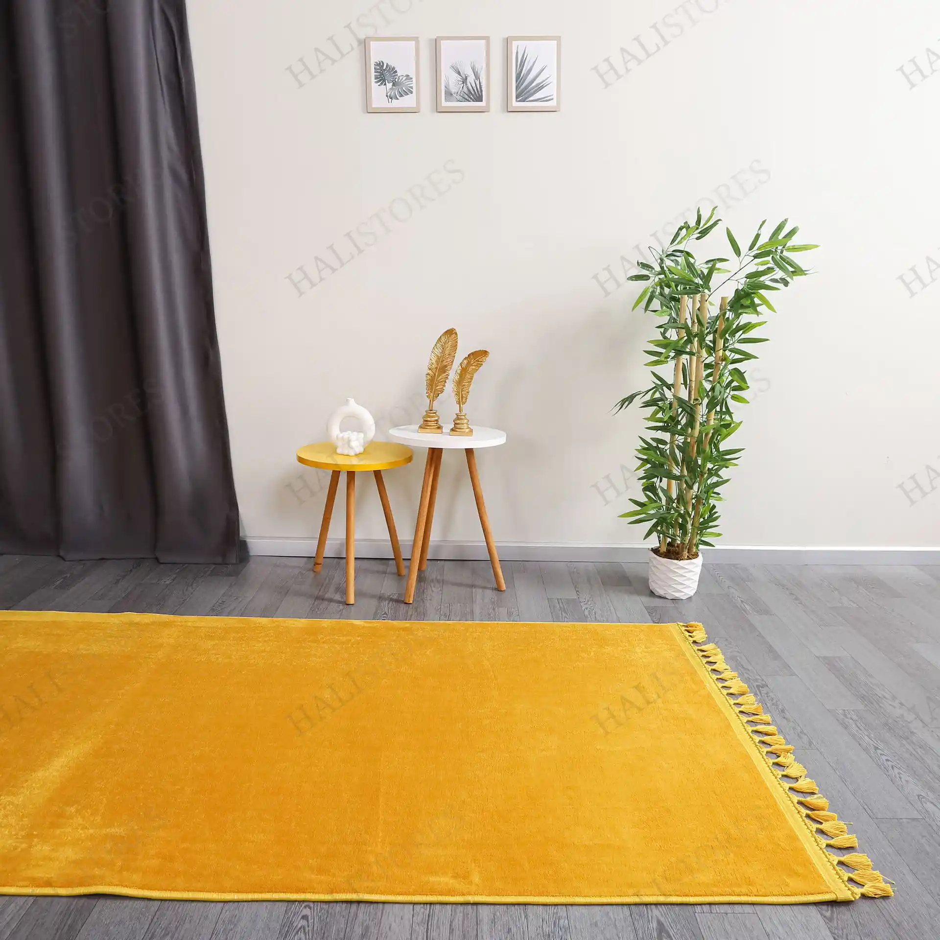 Hardal Sarı Halılarla Modern ve Canlı Dekorasyon Fikirleri