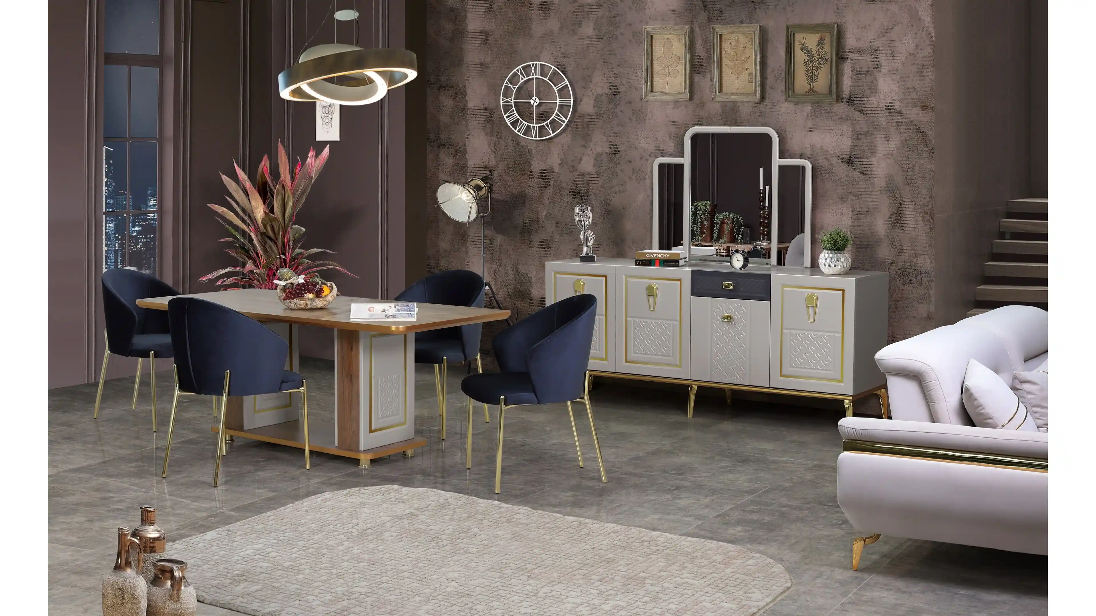 Hilton Tarzı Yemek Odası Dekorasyonu: Şıklık ve Konforun Mükemmel Uyumu