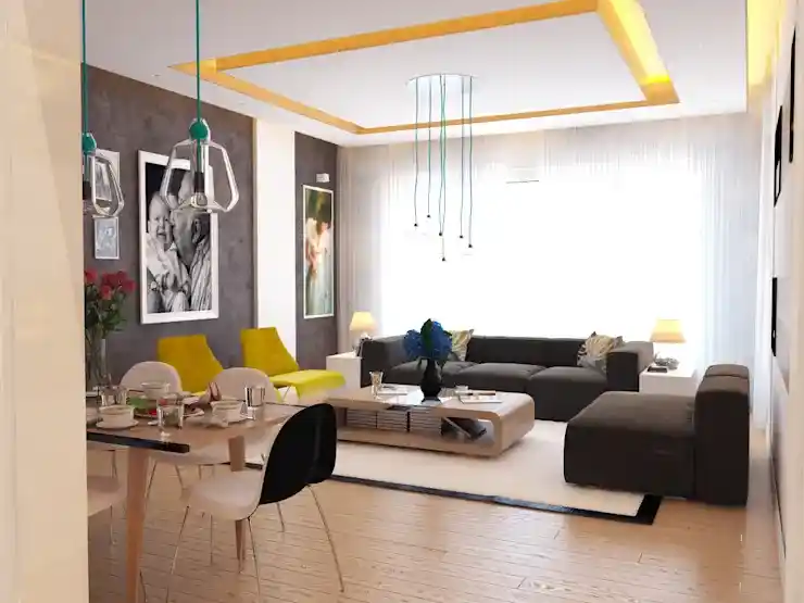 İki Renkli Salon Duvarlarıyla Modern ve Şık Dekorasyon İpuçları ve Trendleri