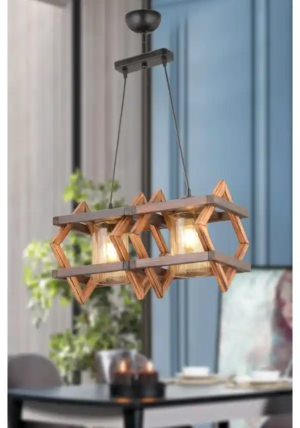 İkili Ahşap Avize Modelleri ve Dekorasyonda Kullanım İpuçları