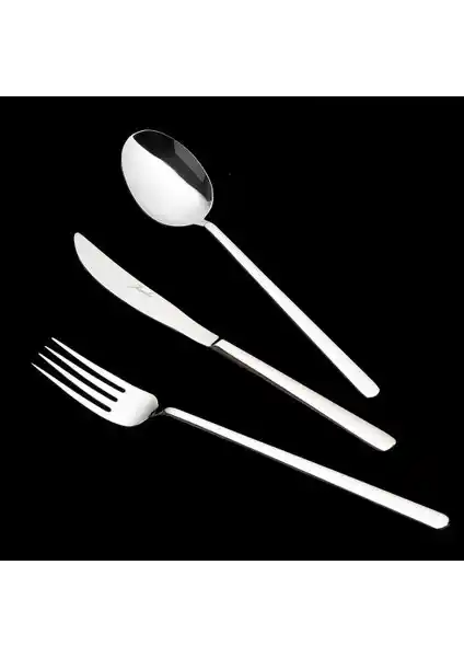 Jumbo Versay 2800 12 Kişilik 84 Parça Çatal Kaşık Bıçak Takımı ile Sofralarınıza Şıklık Katın