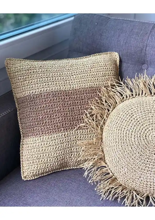 Kağıt İp Kullanımıyla Dekorasyonda Fark Yaratacak Kırlent Tasarımları