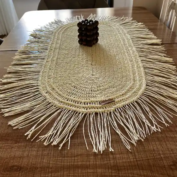 Kağıt İpten Runner ile Ev Dekorasyonunda Yaratıcı ve Doğal Dokunuşlar