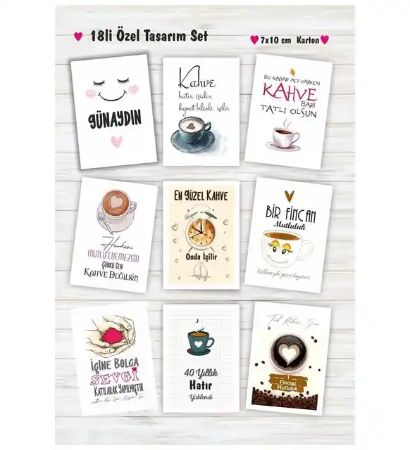 Kahve Sunum Kartlarıyla Dekorasyonunuzu Şıklık ve Zarafetle Zenginleştirin