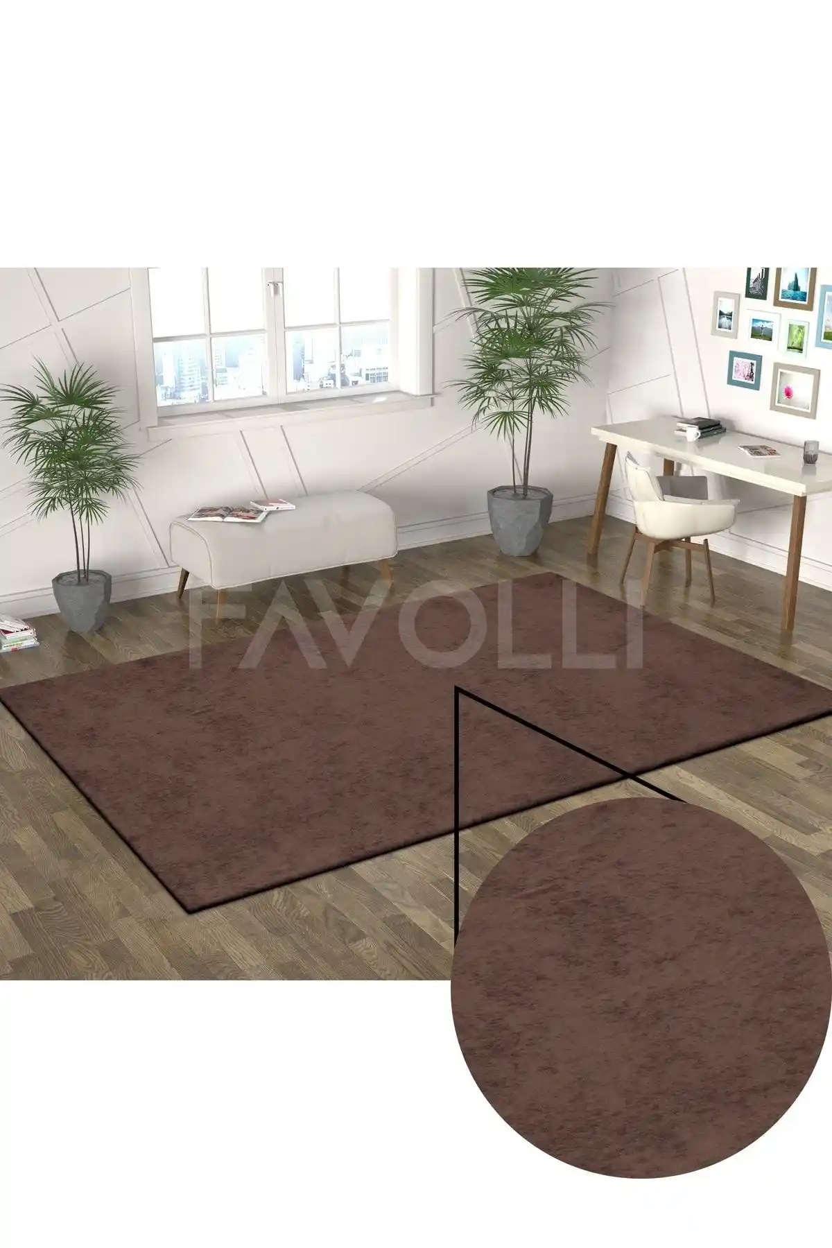 Kahverengi Halı Örtüsü ile Dekorasyonda Sıcak ve Zarif Dokunuşlar