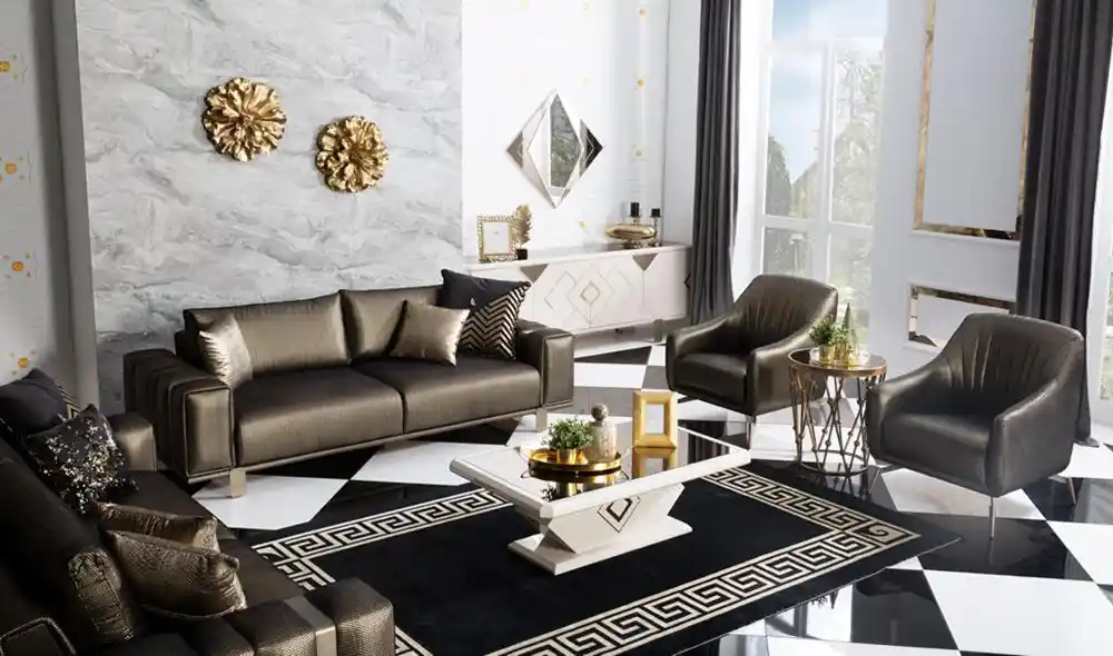 Kahverengi Salon Takımıyla Modern ve Şık Dekorasyon Yöntemleri