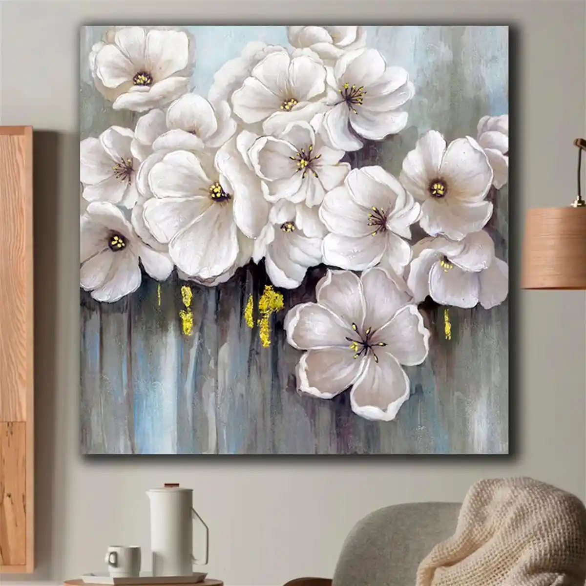 Kanvas Çiçek Tablolarıyla Evinize Doğal ve Şık Bir Atmosfer Katın