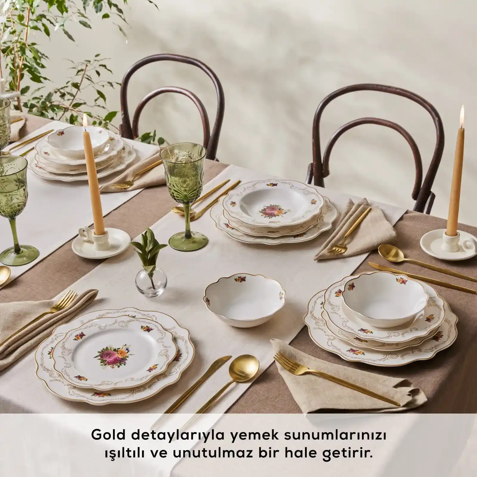 Karaca Antique Yemek Takımı ile Dekorasyonda Zarafet ve İşlevselliğin Buluşması
