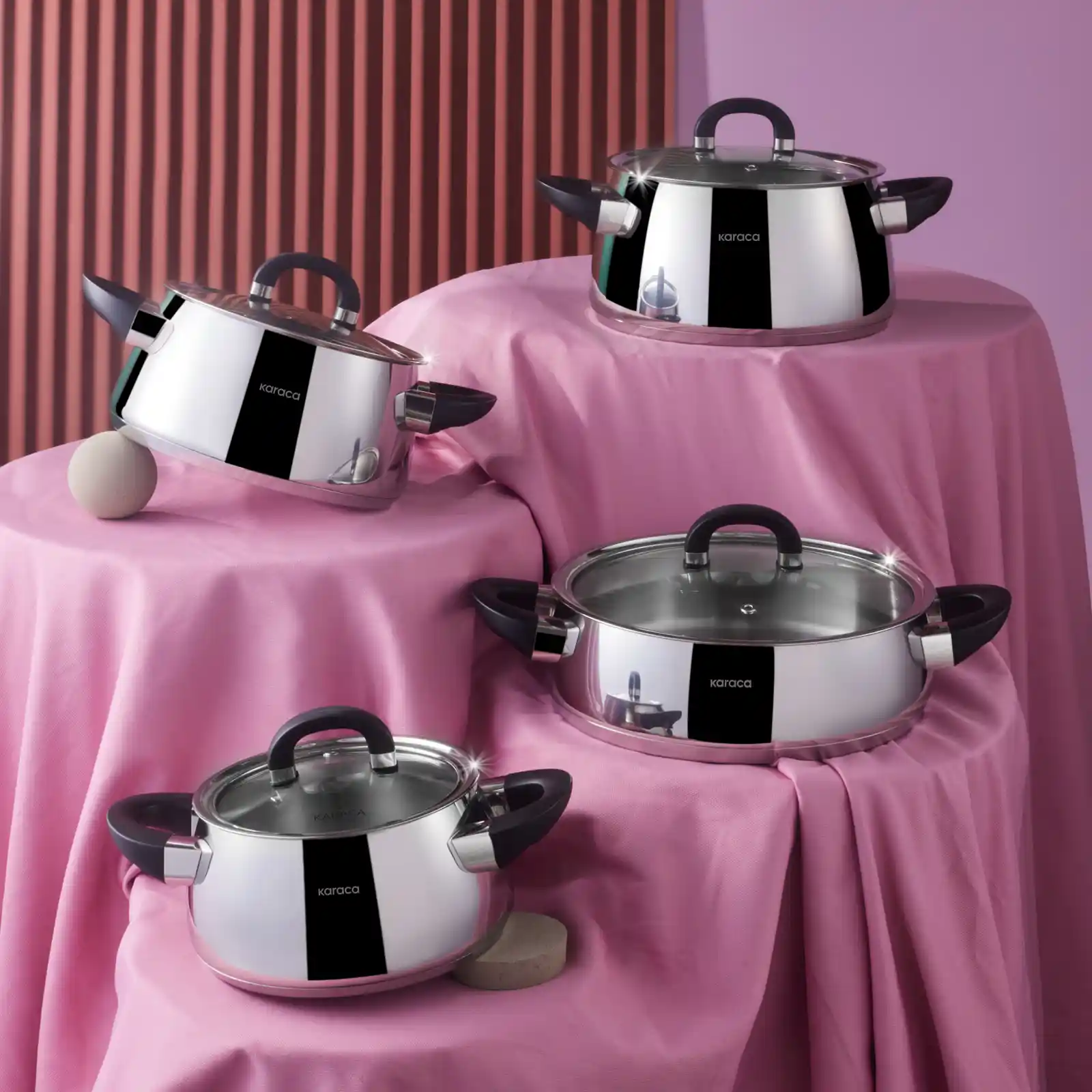 Karaca Tokyo Tencere Seti ile Modern ve Şık Mutfak Dekorasyonu Sağlayın