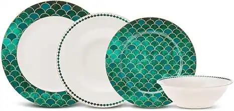 Karaca Zümrüt 24 Parça 6 Kişilik Porselen Yemek Takımı ile Sofralarınıza Zarafet Katın