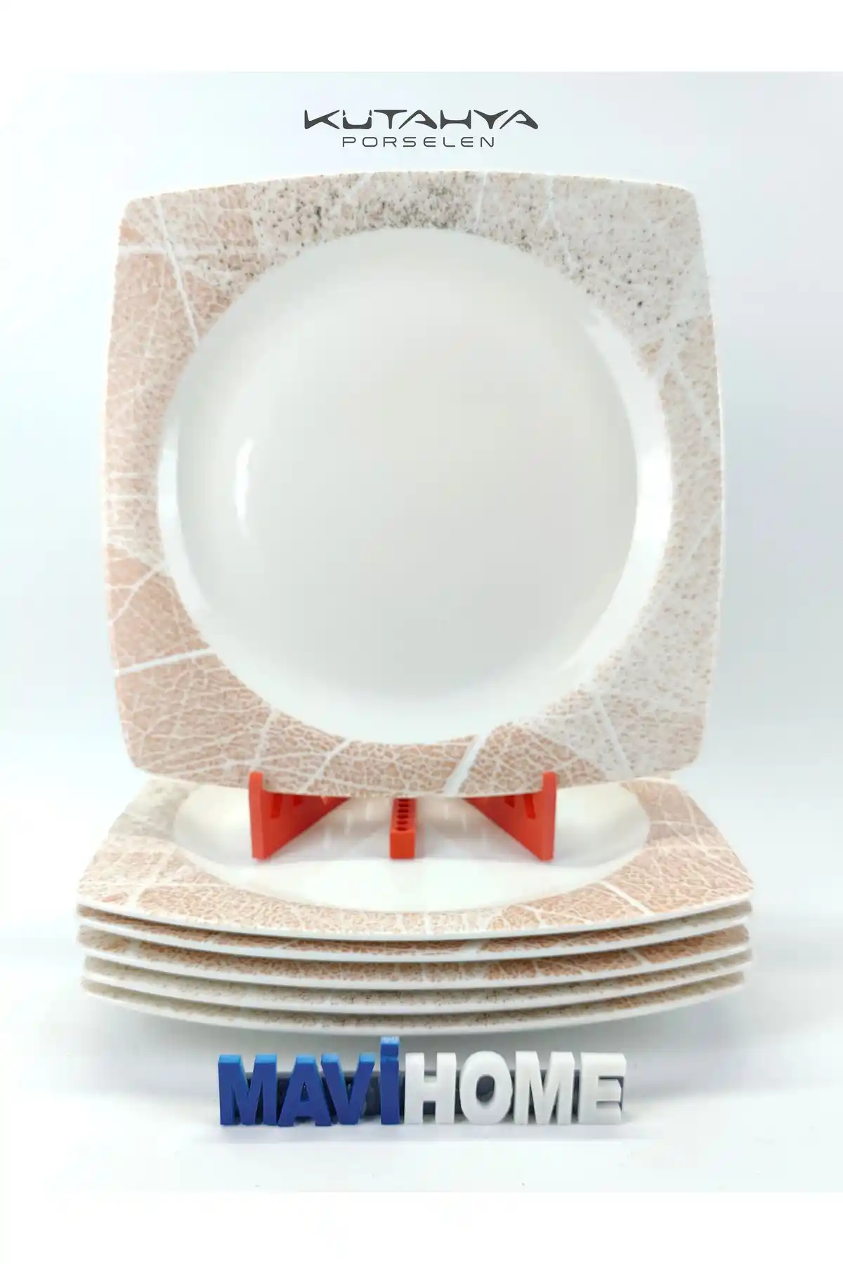 Kare Servis Tabağı 6'lı Setler Modern ve Şık Sunumlar İçin İdeal Seçenekler