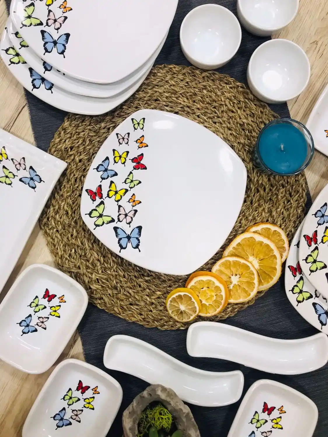 Kelebek Motifli Kahvaltı Takımlarıyla Sofralarınıza Estetik ve Şıklık Katın