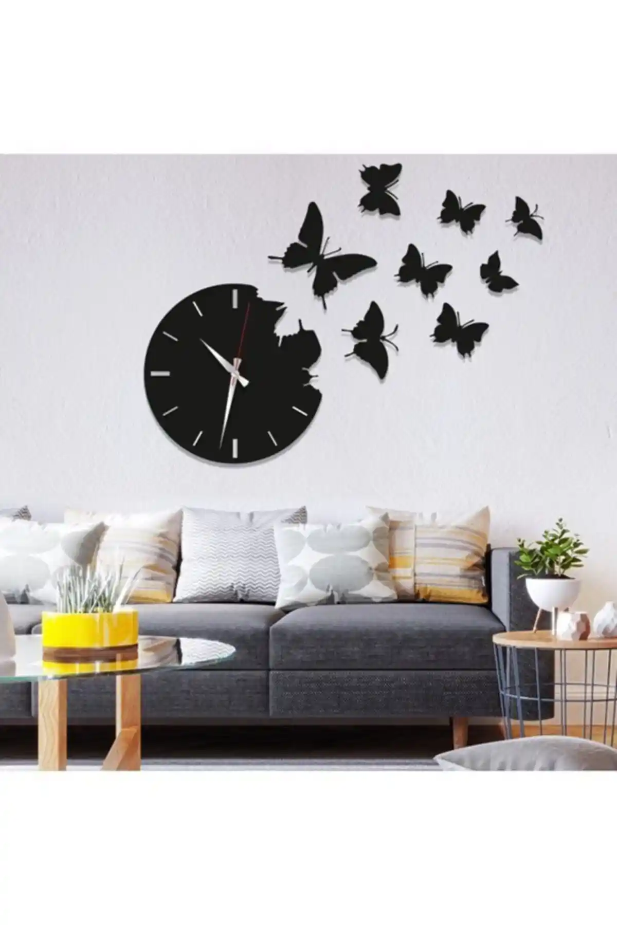 Kelebek Temalı Duvar Saatleri ile Dekorasyonunuza Zarif ve Doğal Bir Dokunuş Katın