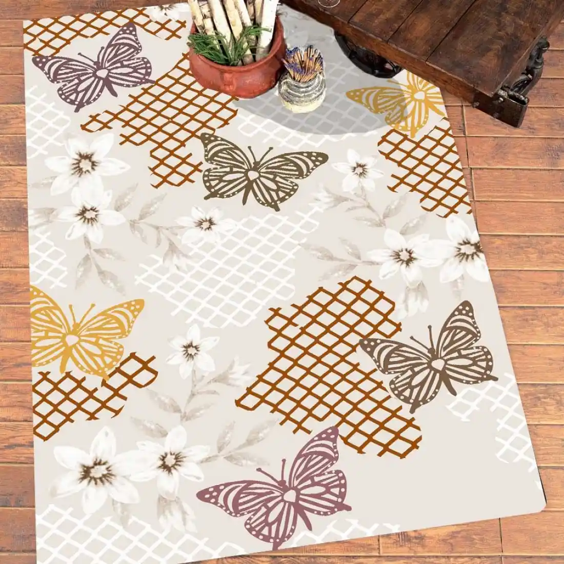 Kelebekli Halılar ile Doğal ve Zarif Ev Dekorasyonu Trendleri