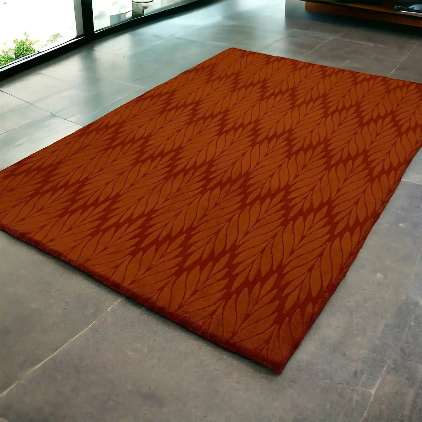 Kiremit Rengi Halı Örtüsü ile Dekorasyonunuza Sıcaklık ve Şıklık Katın