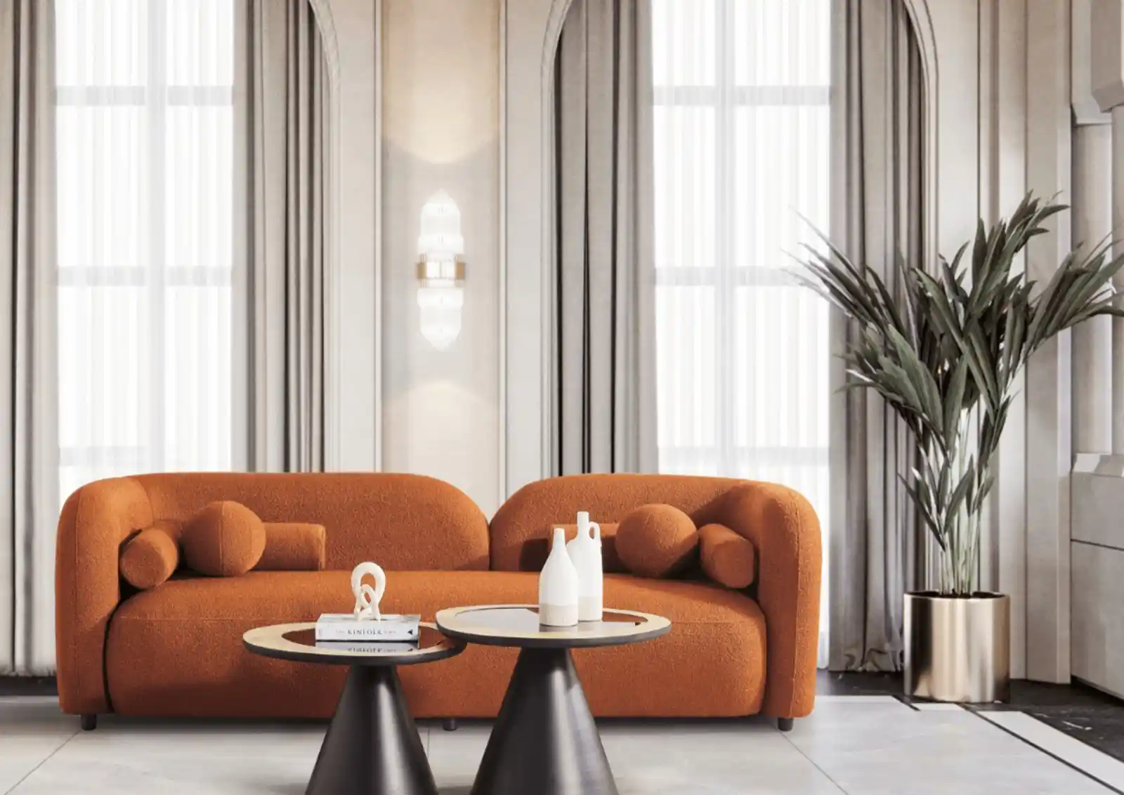 Kiremit Rengi Koltuk Dekorasyonu ile Sıcak ve Şık Mekânlar Yaratma Rehberi