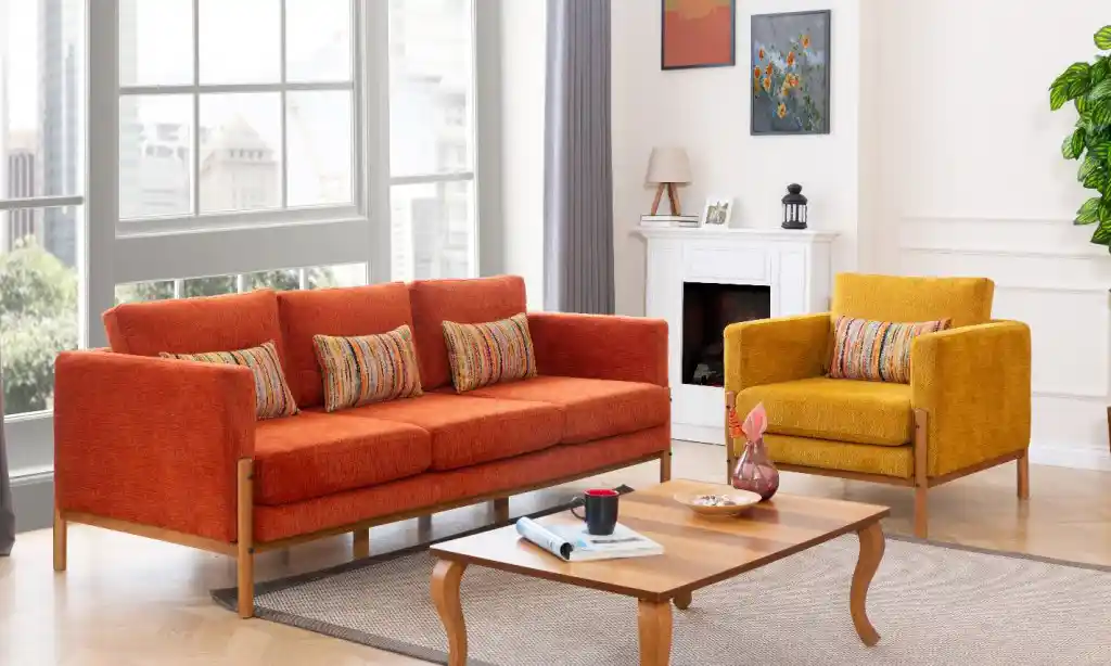 Kiremit Rengi Koltuk Takımı ile Ev Dekorasyonunda Sıcak ve Şık Bir Atmosfer Yaratma Rehberi