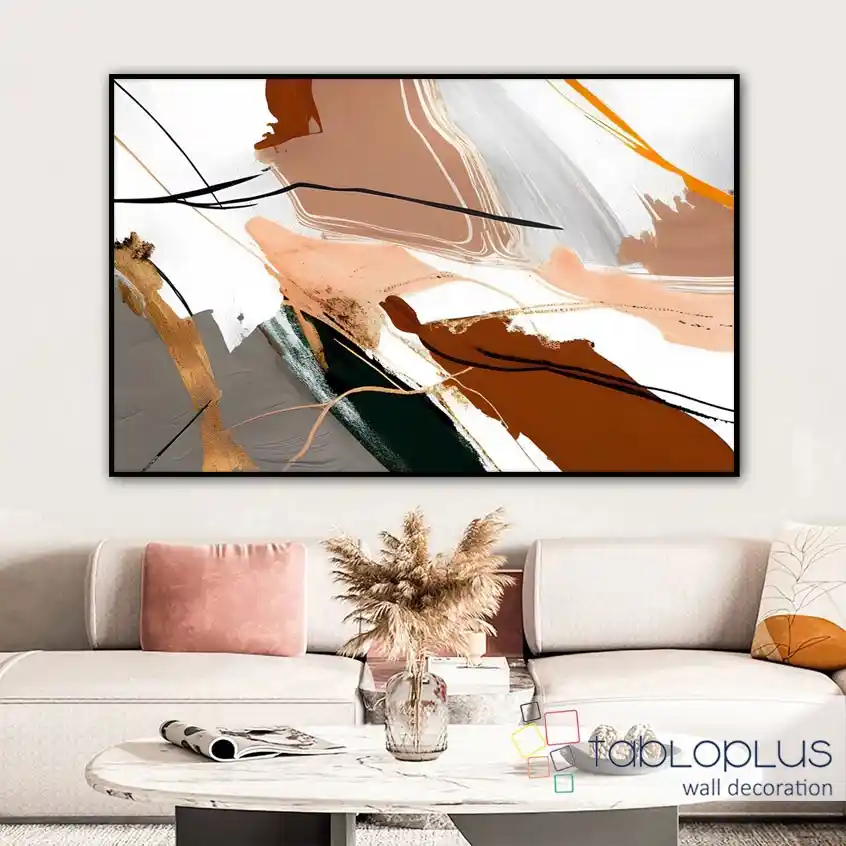 Kiremit Rengi Tablo ile Ev Dekorasyonunda Sıcak ve Şık Bir Atmosfer Yaratın