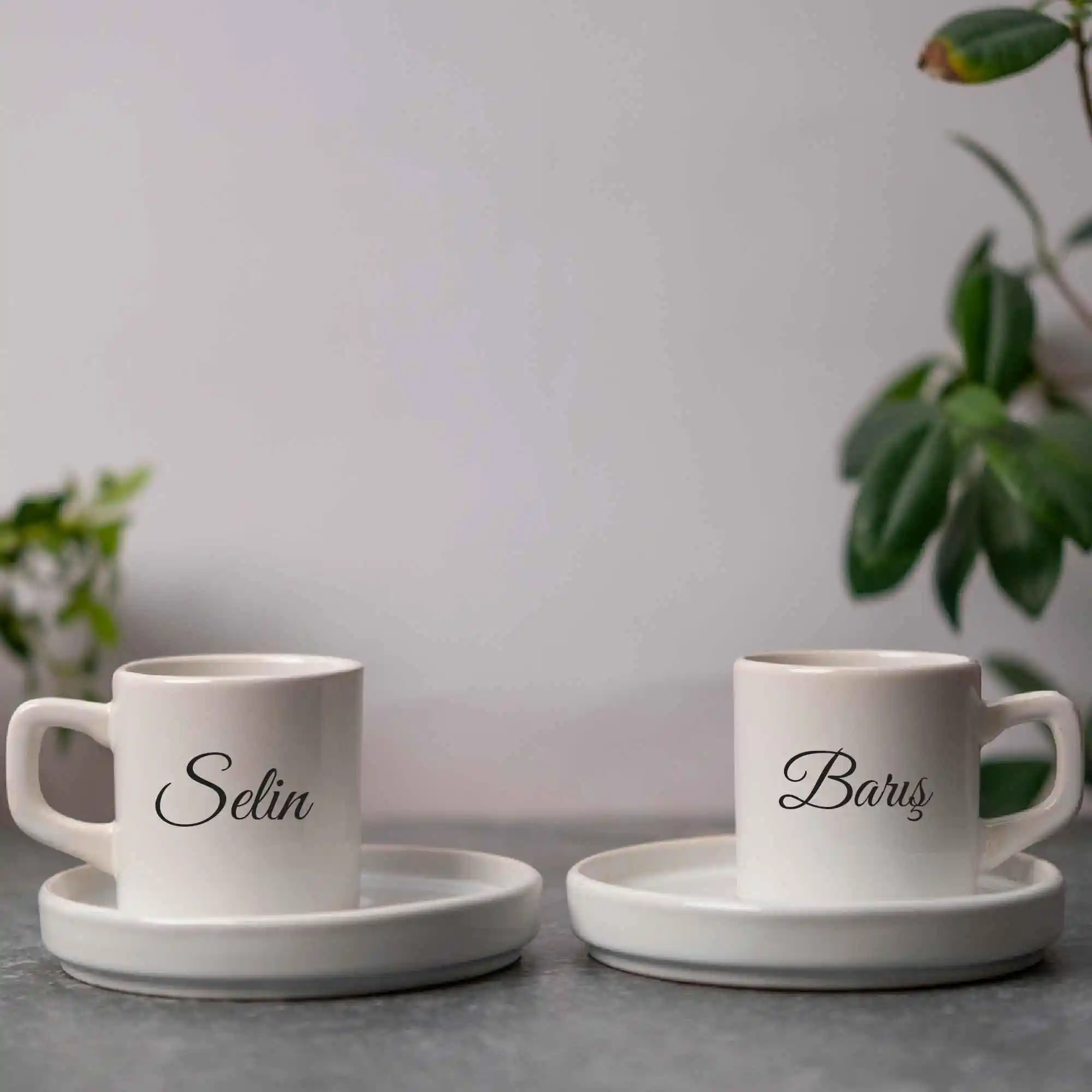 Kişiye Özel 2'li Kahve Fincanı Setleri ile Dekorasyonda Zarafet ve Anlam Yaratın