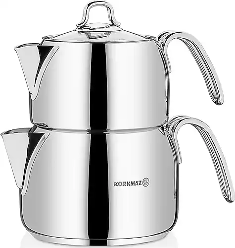 Korkmaz Perla Mega Çaydanlık: Şık ve Fonksiyonel Tasarımıyla Mutfağınıza Değer Katar