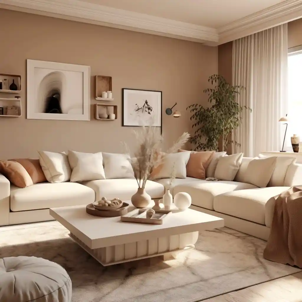 Krem Rengi Salon Dekorasyonu: Şıklık ve Zarafetin Modern Yolu