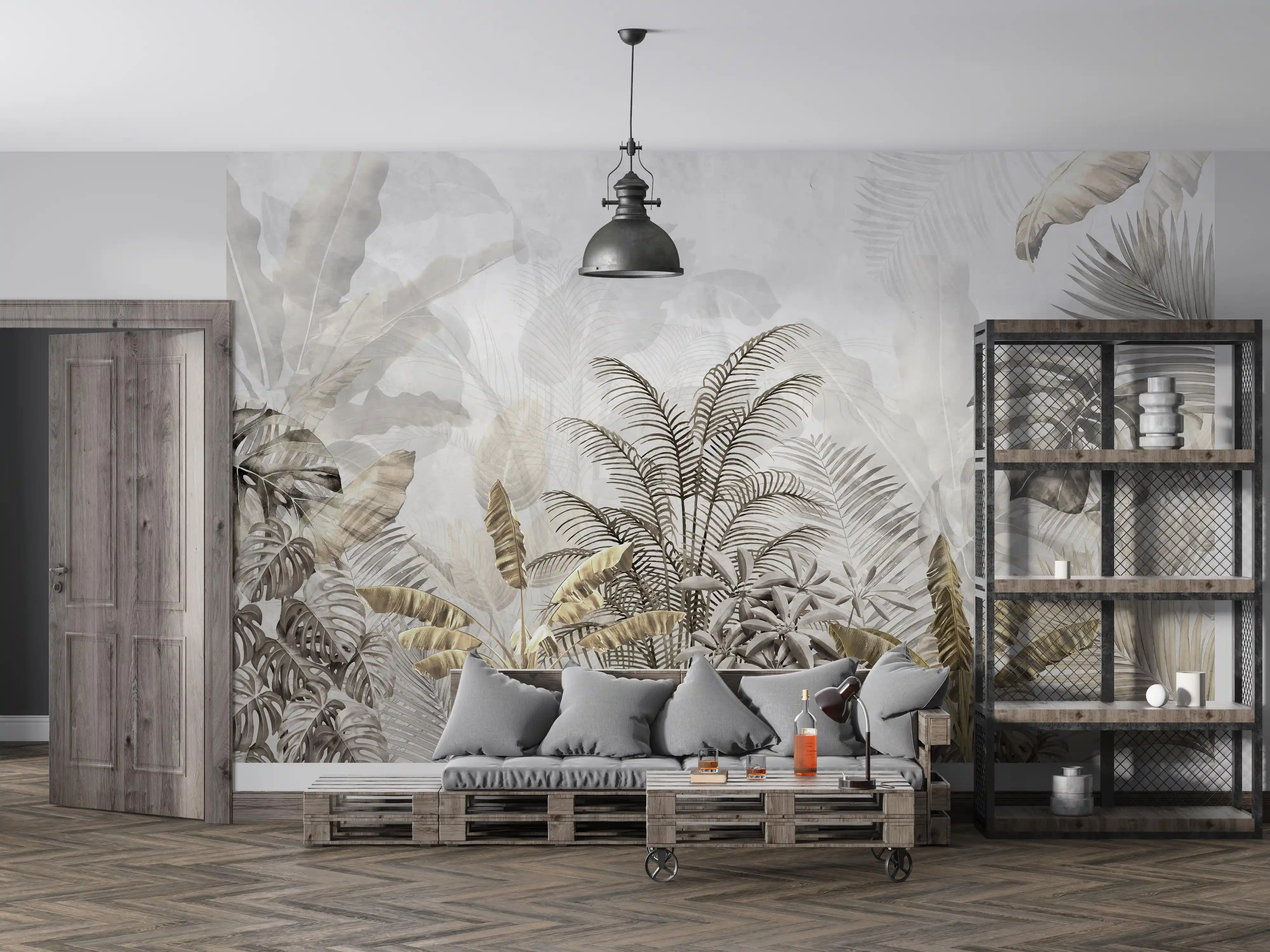 Krem ve Altın Renkli Duvar Kağıdıyla Şık ve Modern Dekorasyon Çözümleri