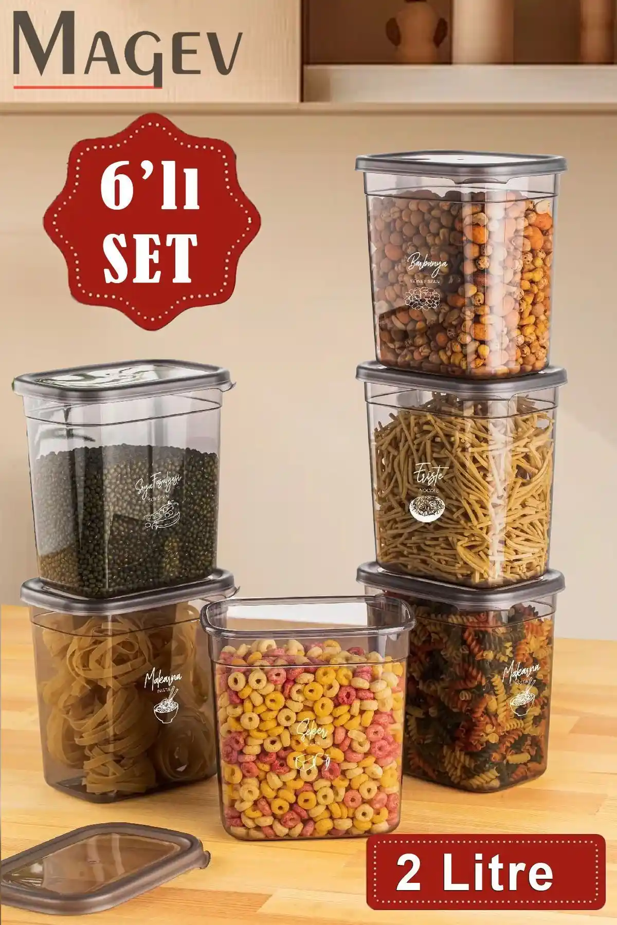 Kuru Bakliyat Saklama Kabı ile Mutfak Dekorasyonunu Modern ve İşlevsel Hale Getirin