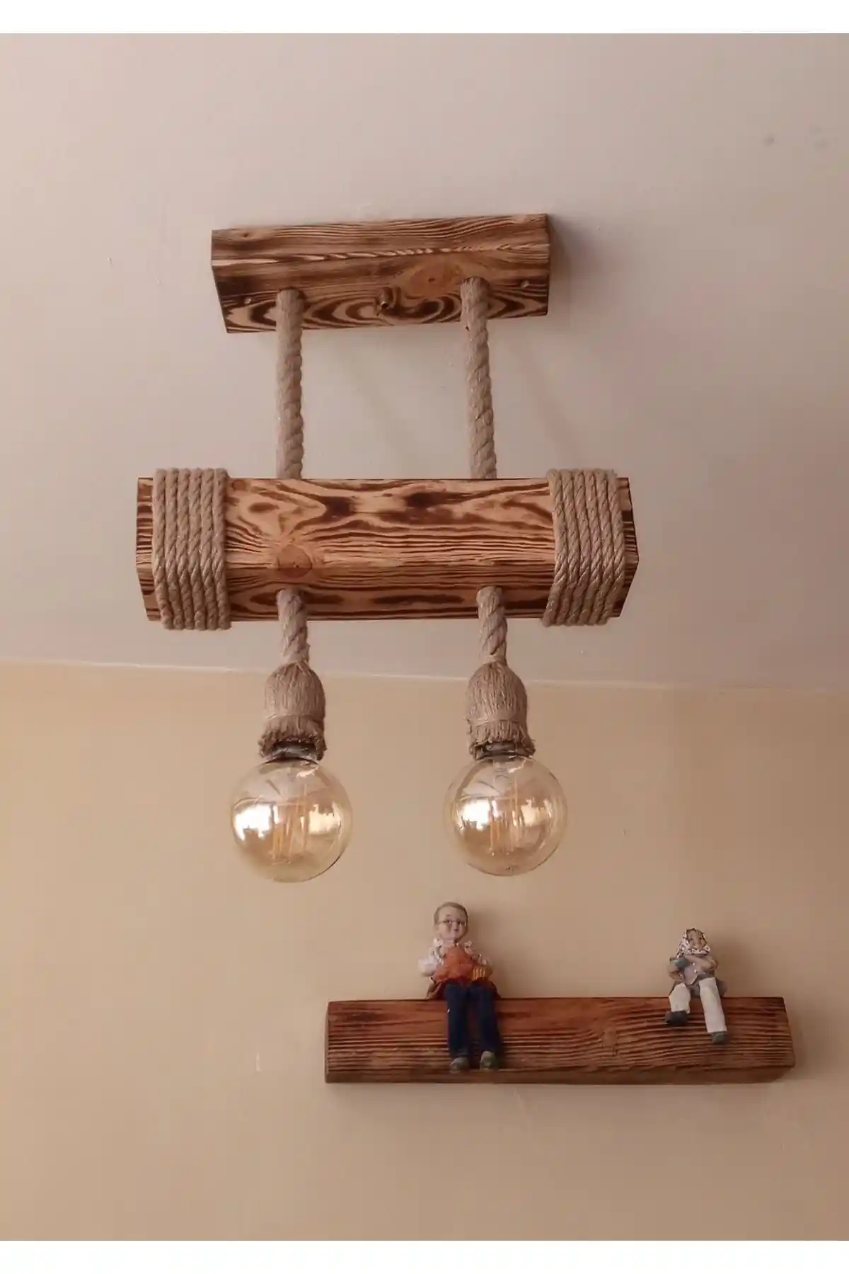 Kütük Halat Avize ile Doğal ve Şık Dekorasyon Unsurları