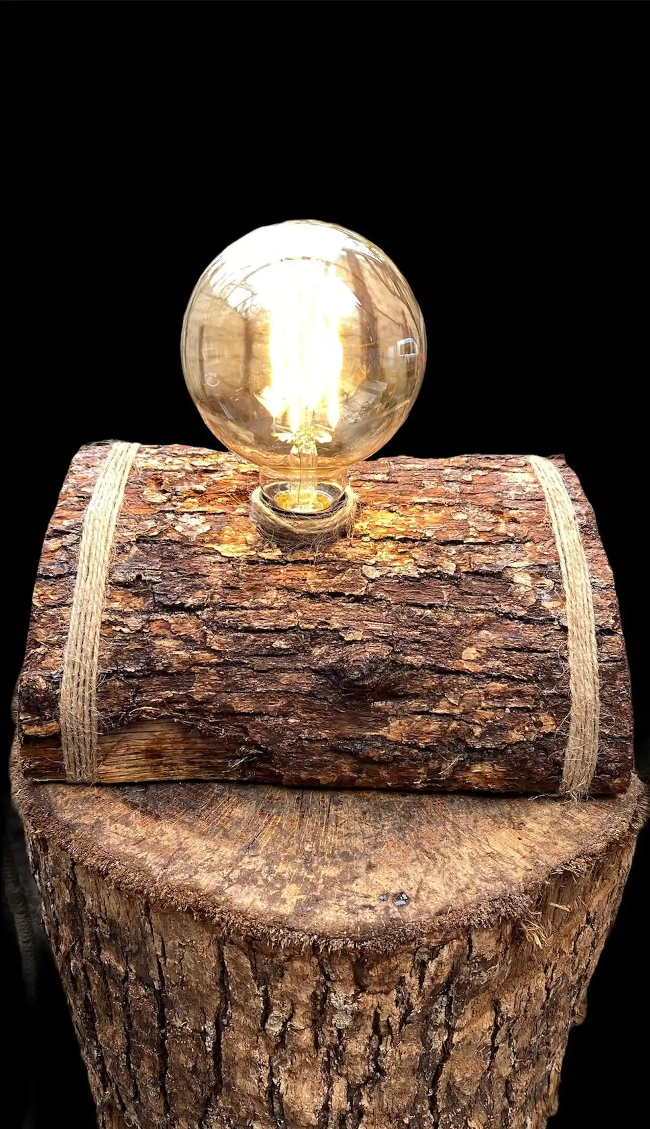 Kütük Lamba ile Doğal ve Sıcak Dekorasyon Atmosferleri Yaratma Rehberi