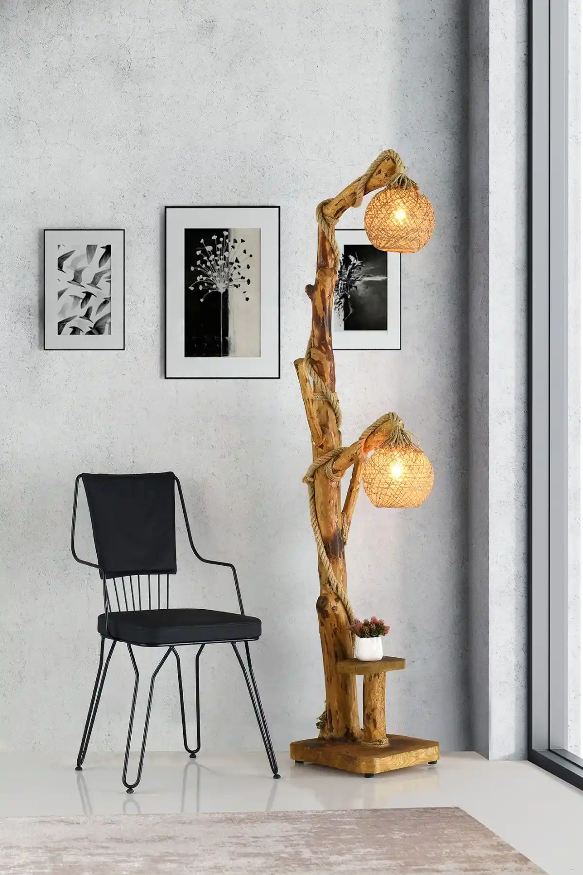 Kütük Lambader ile Doğal ve Sıcak Mekânlar Yaratmanın Yolları